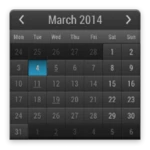 month calendar widget android application logo